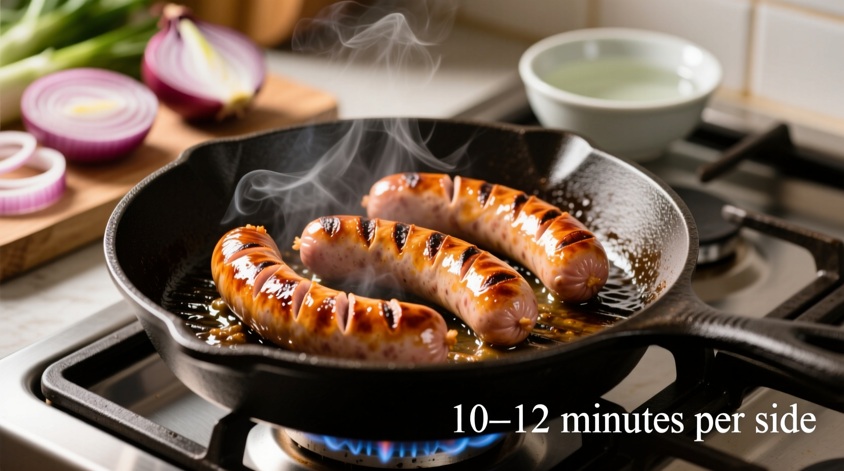 how long to cook brats on stove