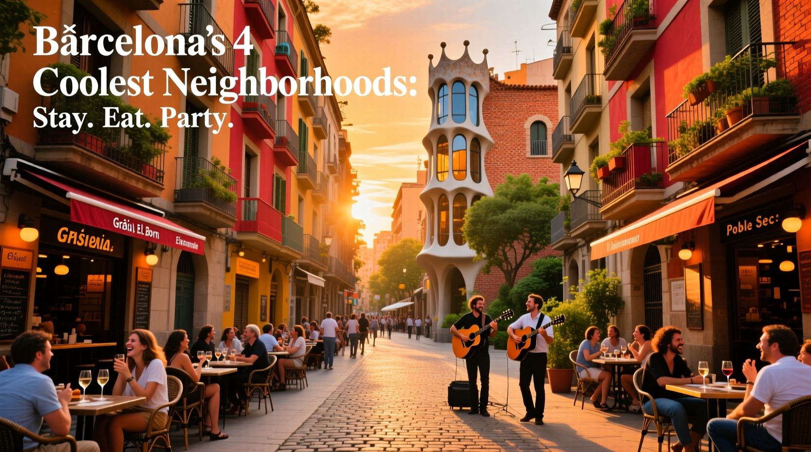 Barcelona’s 4 Coolest Neighborhoods to Stay, Eat & Party — Budget Guide