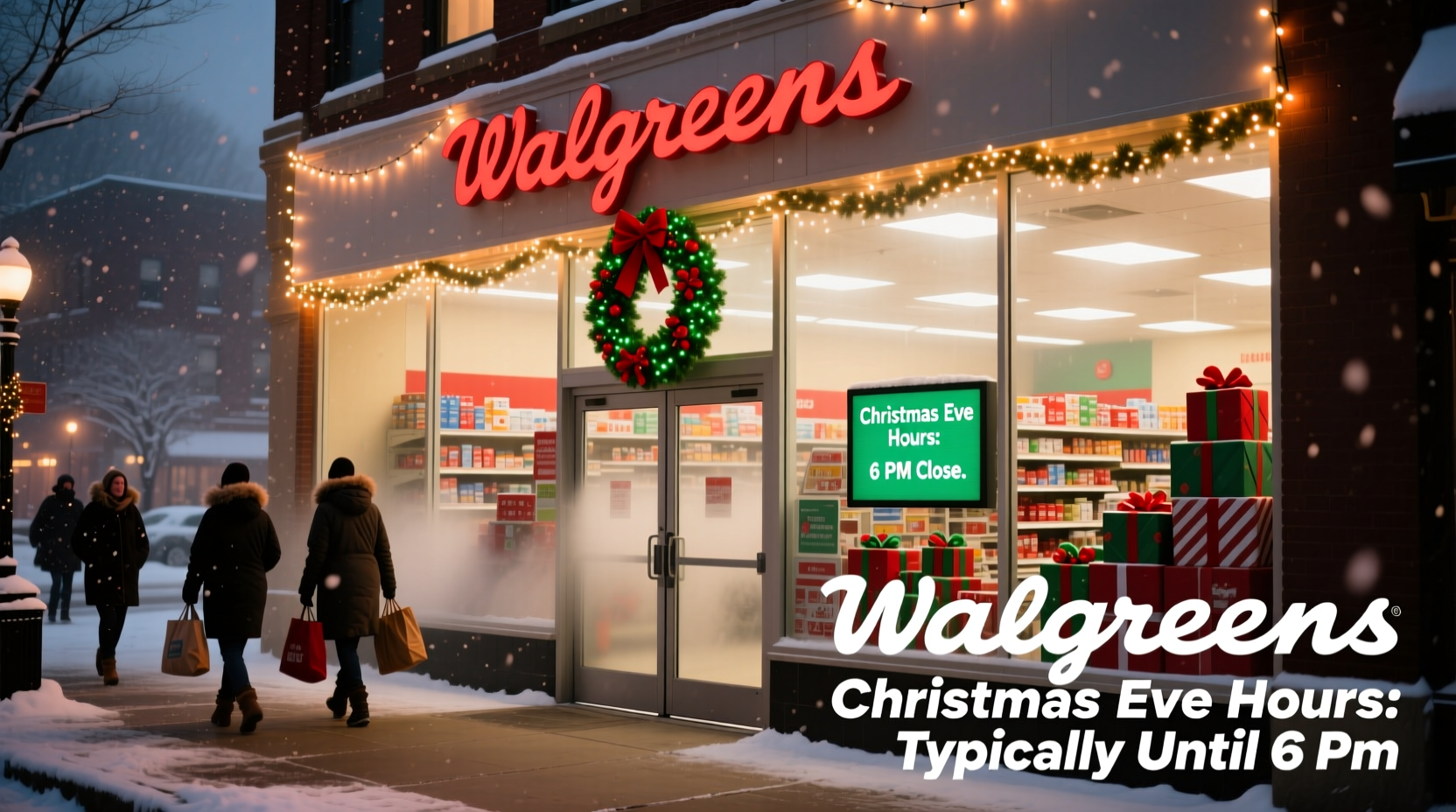 how late is walgreens open on christmas eve