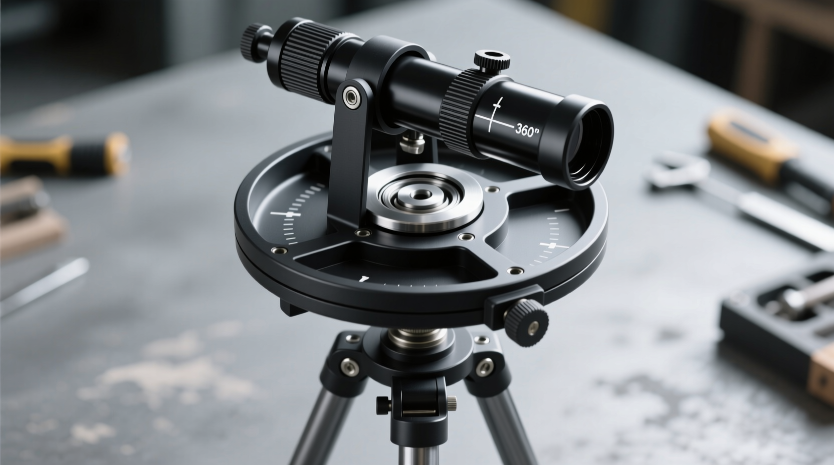 Simple lazy Susan telescope mount with PVC cradle