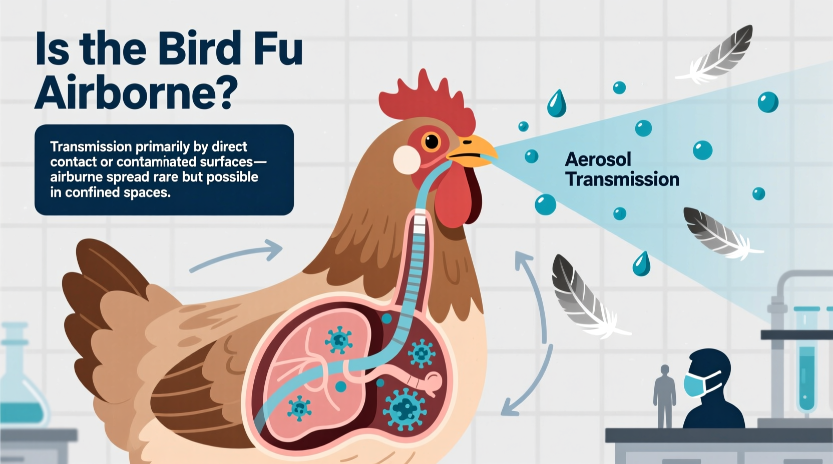 is the bird flu airborne