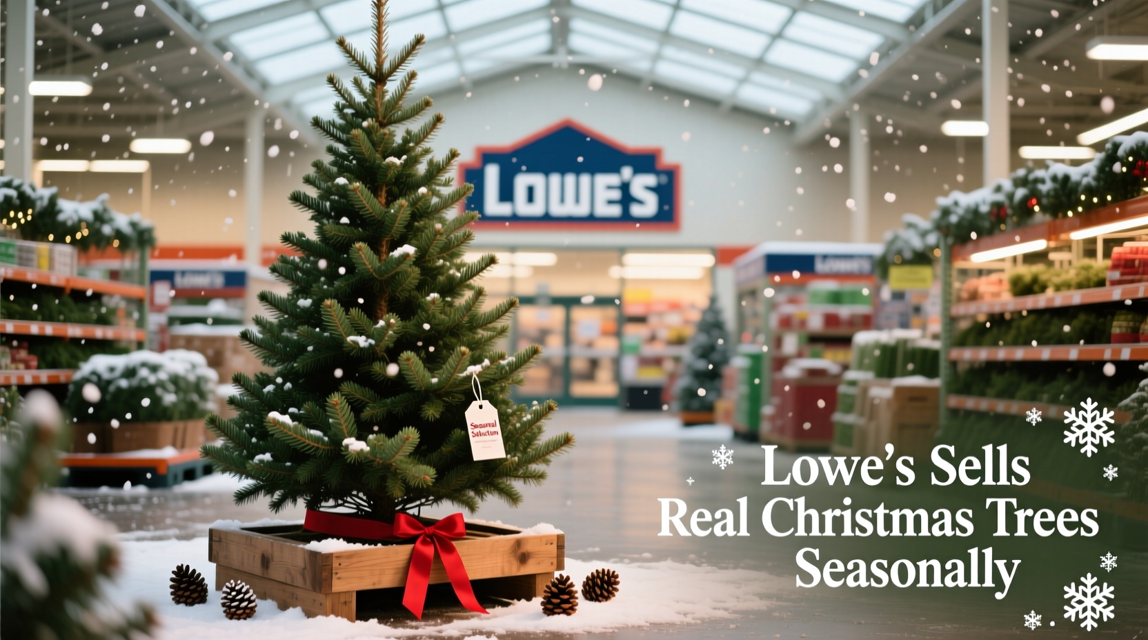 does lowes sell real christmas trees
