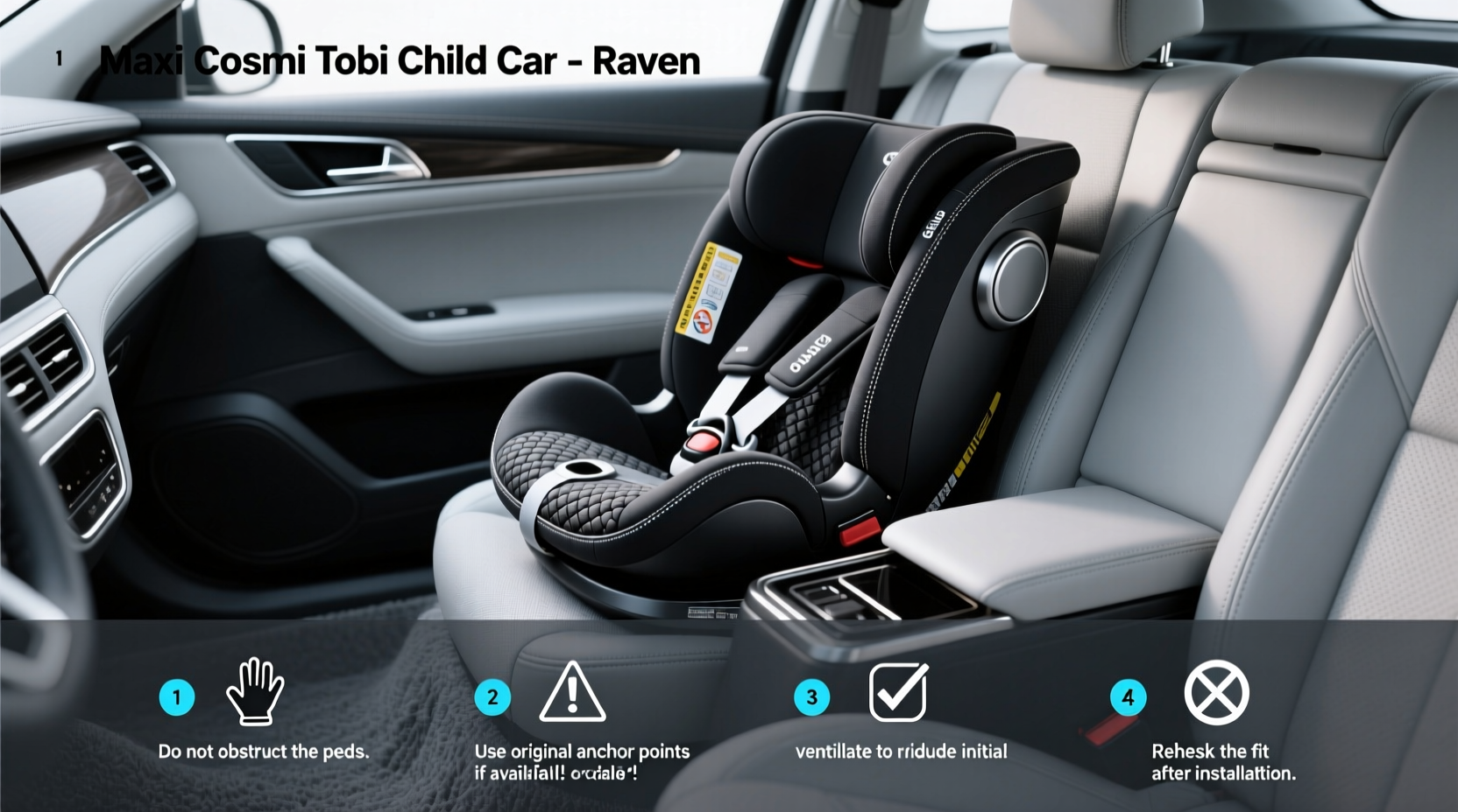 maxi cosi tobi child car seat black raven
