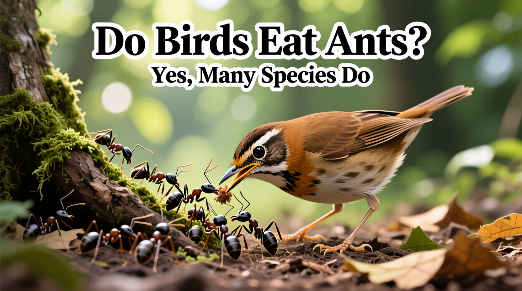 do birds eat ants