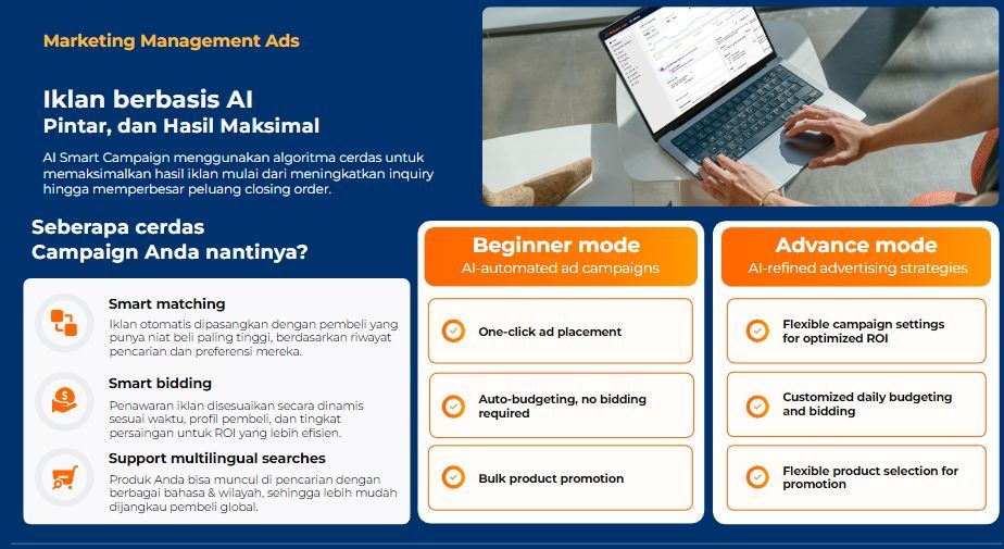 Alibaba.com supplier workflow interface