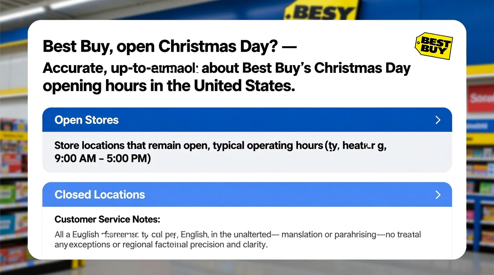 is best buy open on christmas day