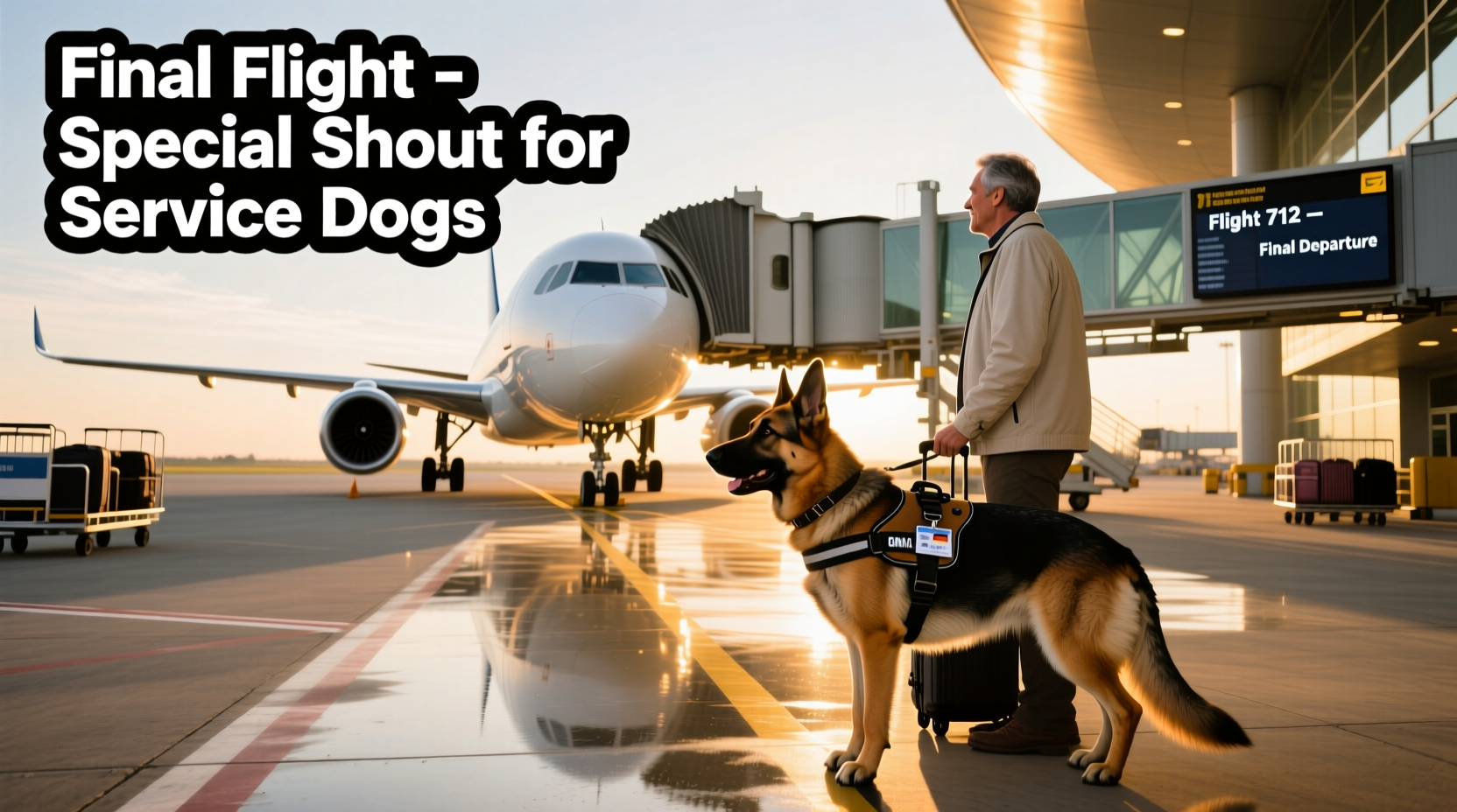 Service Dog Got Special Shout Pilot Final Flight: Transport Guide