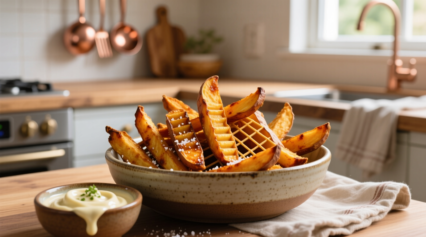 air fried sweet potato fries