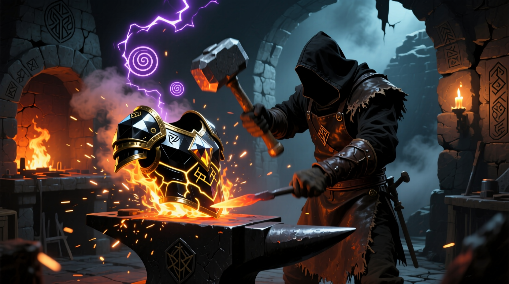 Smithing table upgrading diamond chestplate to netherite