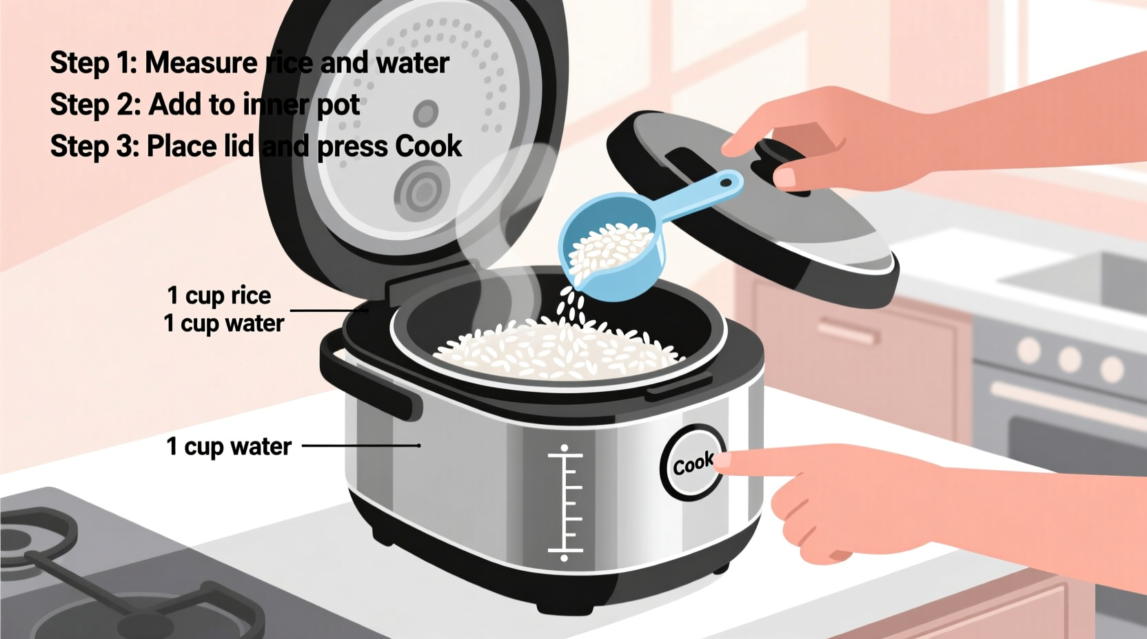 Perfect Rice in Rice Cooker: Foolproof Method
