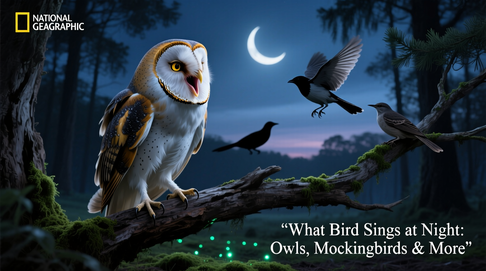 what bird sings at night
