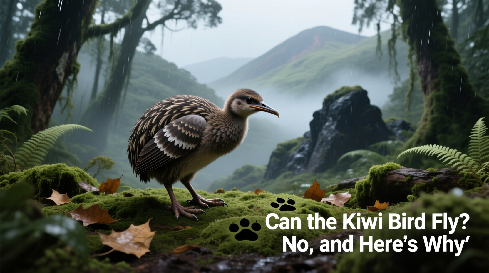 can the kiwi bird fly
