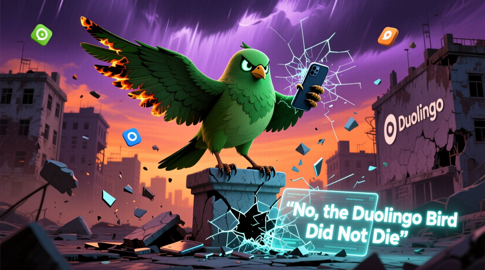 did the duolingo bird die