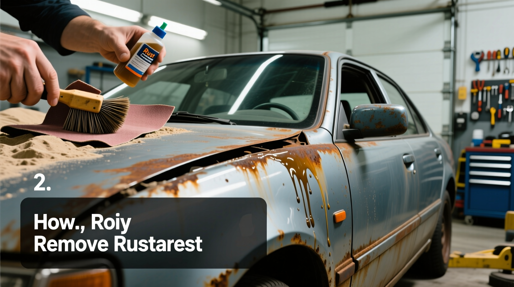how do you get rid of rust on a car