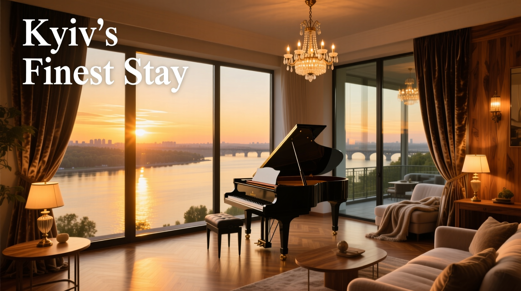 Best Airbnbs in Kyiv with Dnieper River Views & Pianos Included