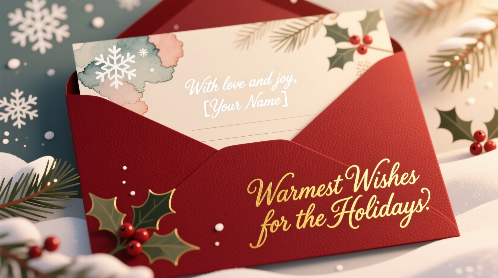 how to sign off a christmas card