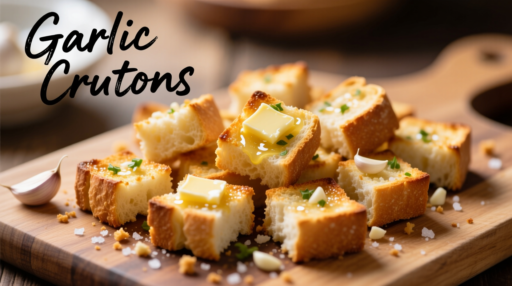 Perfect Homemade Garlic Croutons Recipe in 30 Minutes