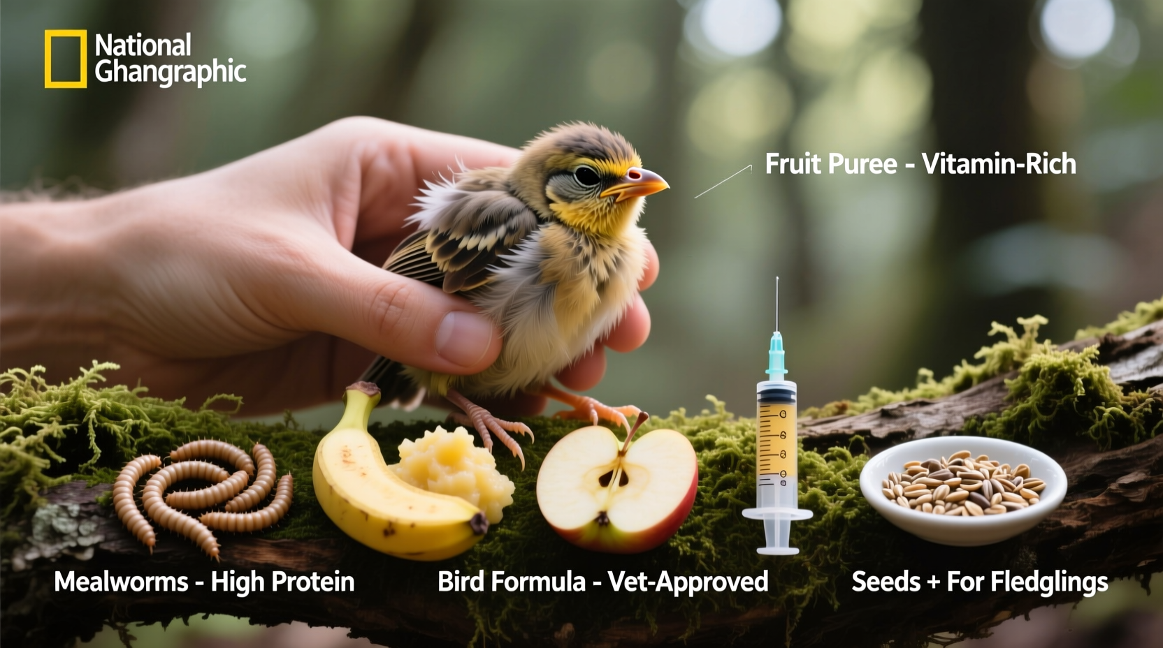 what to feed baby birds