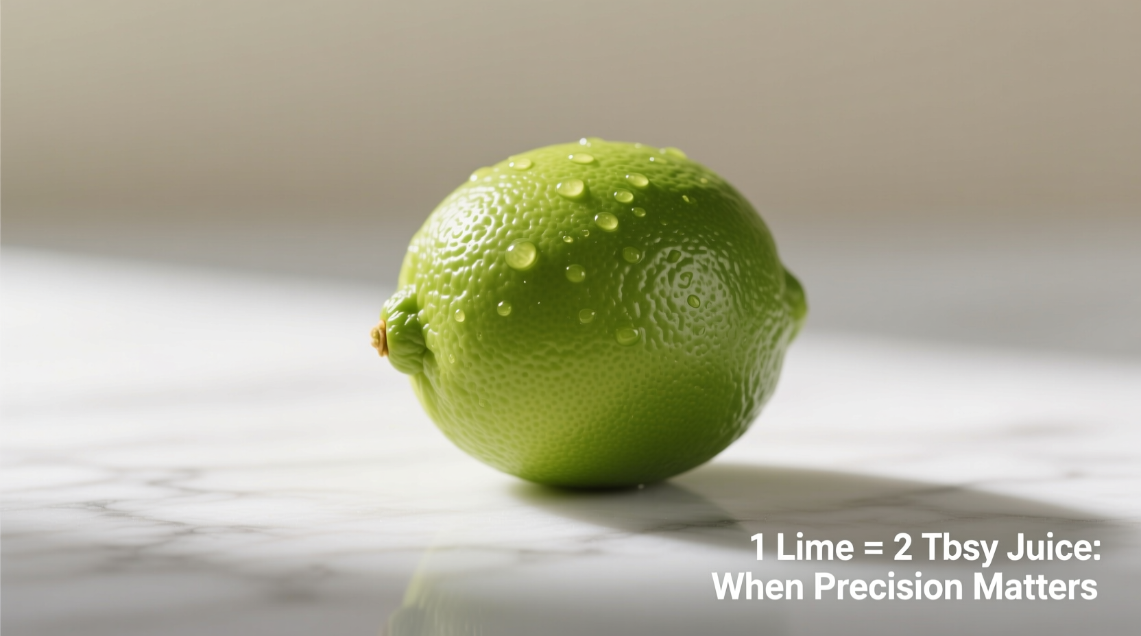 1 Lime = 2 Tbsp Juice: When Precision Matters