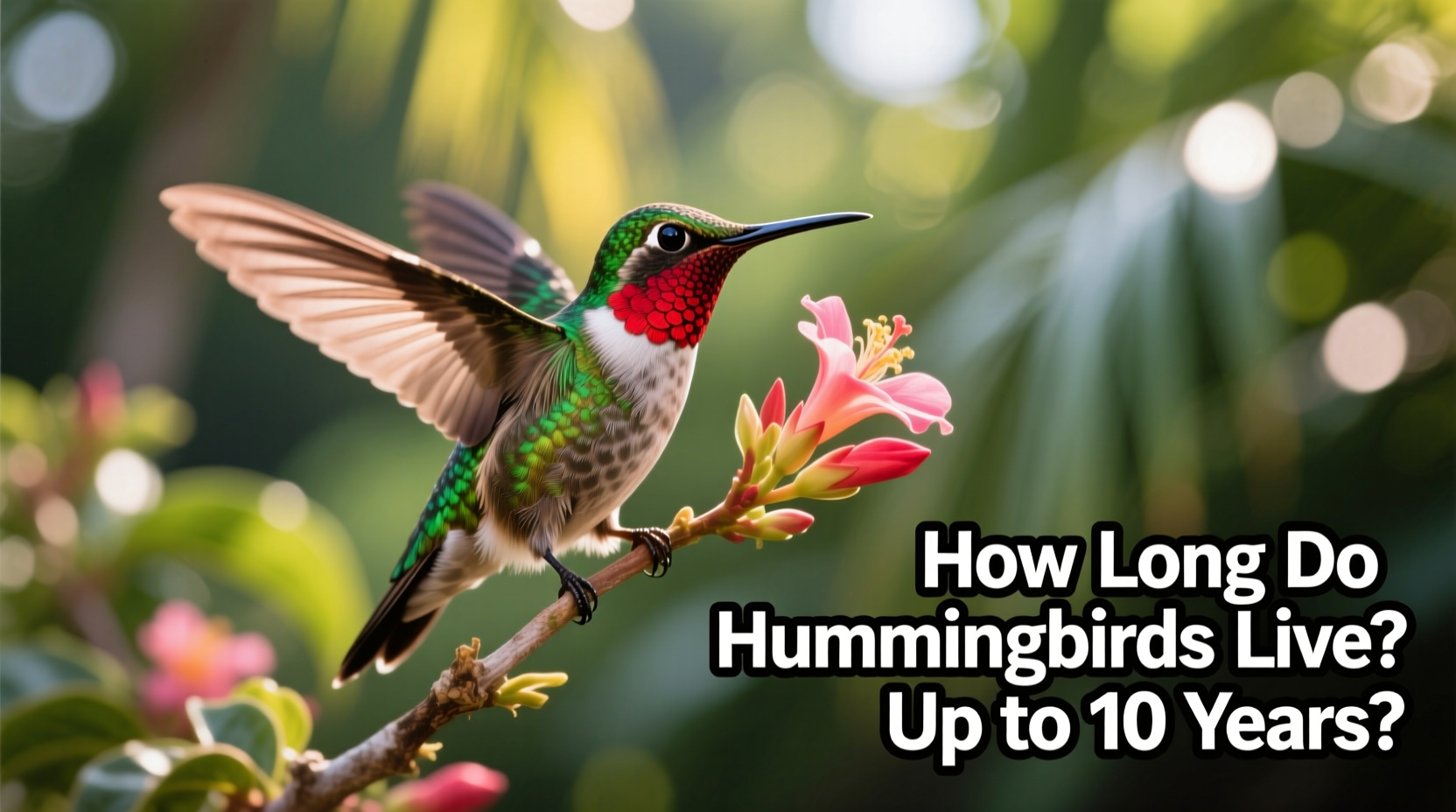 how long do humming birds live