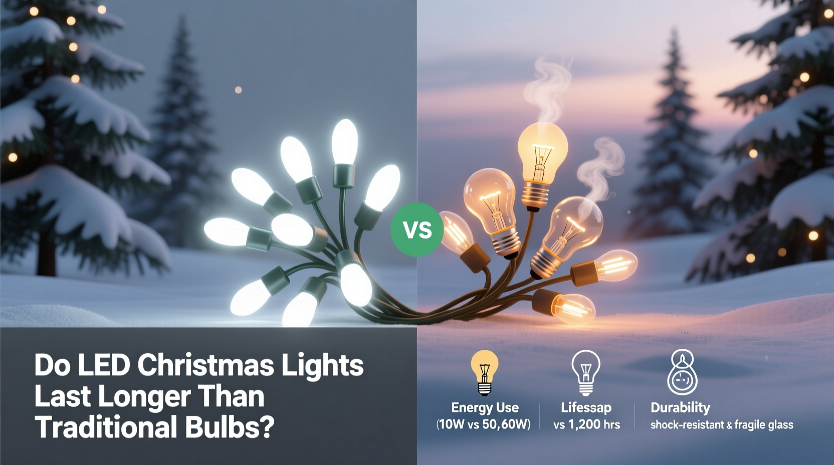 do led christmas lights last longer