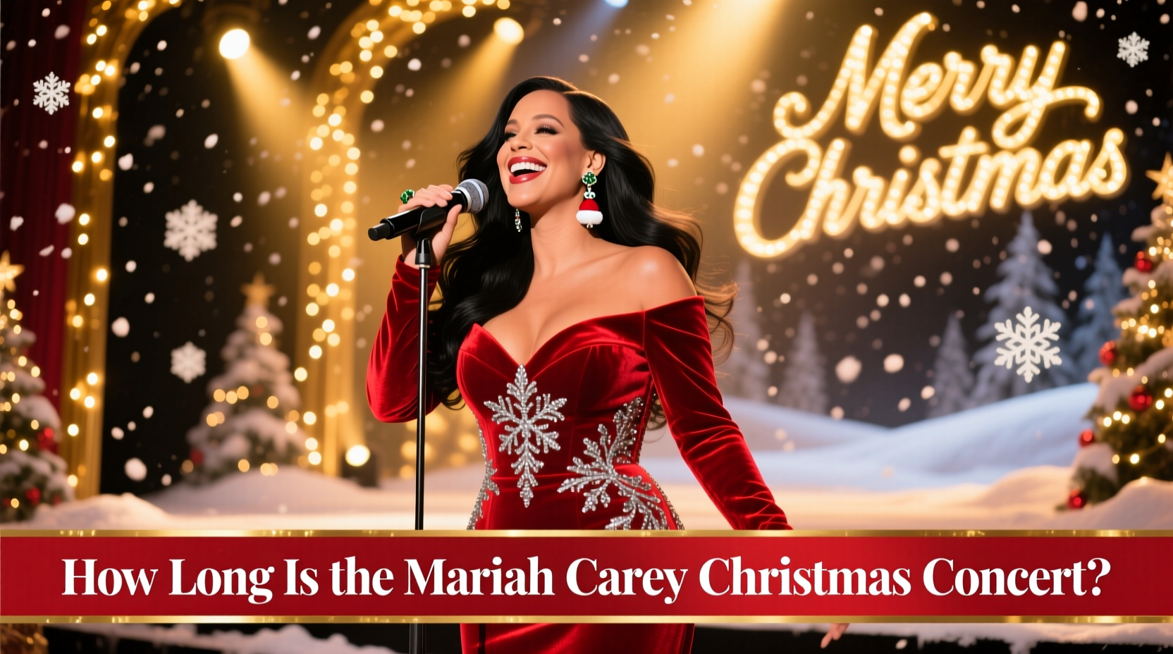 how long is the mariah carey christmas concert