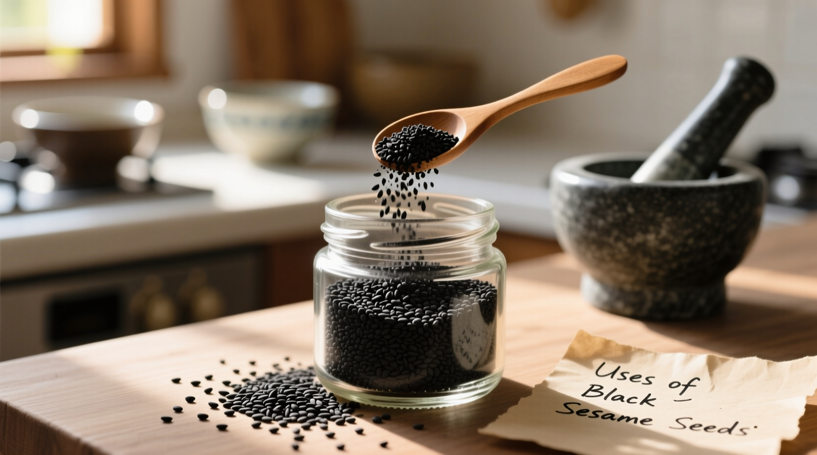 uses of black sesame seeds