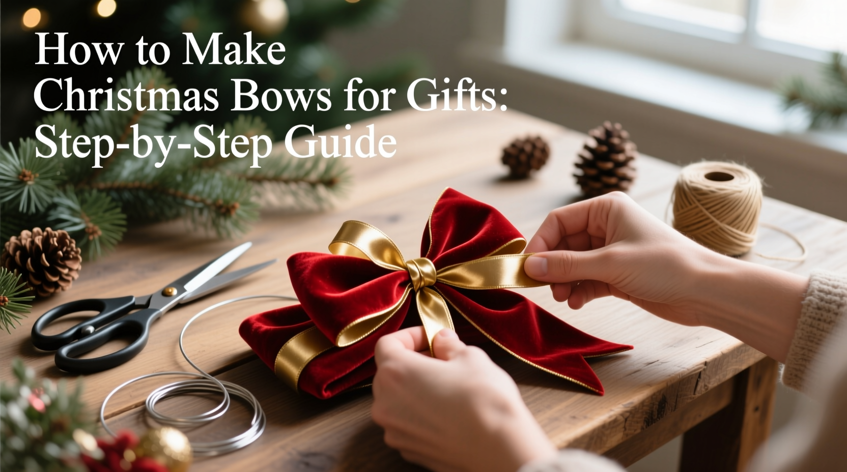 how to make christmas bows for gifts