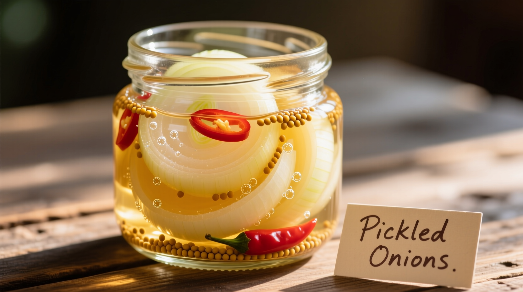 pickling onions with pickling vinegar