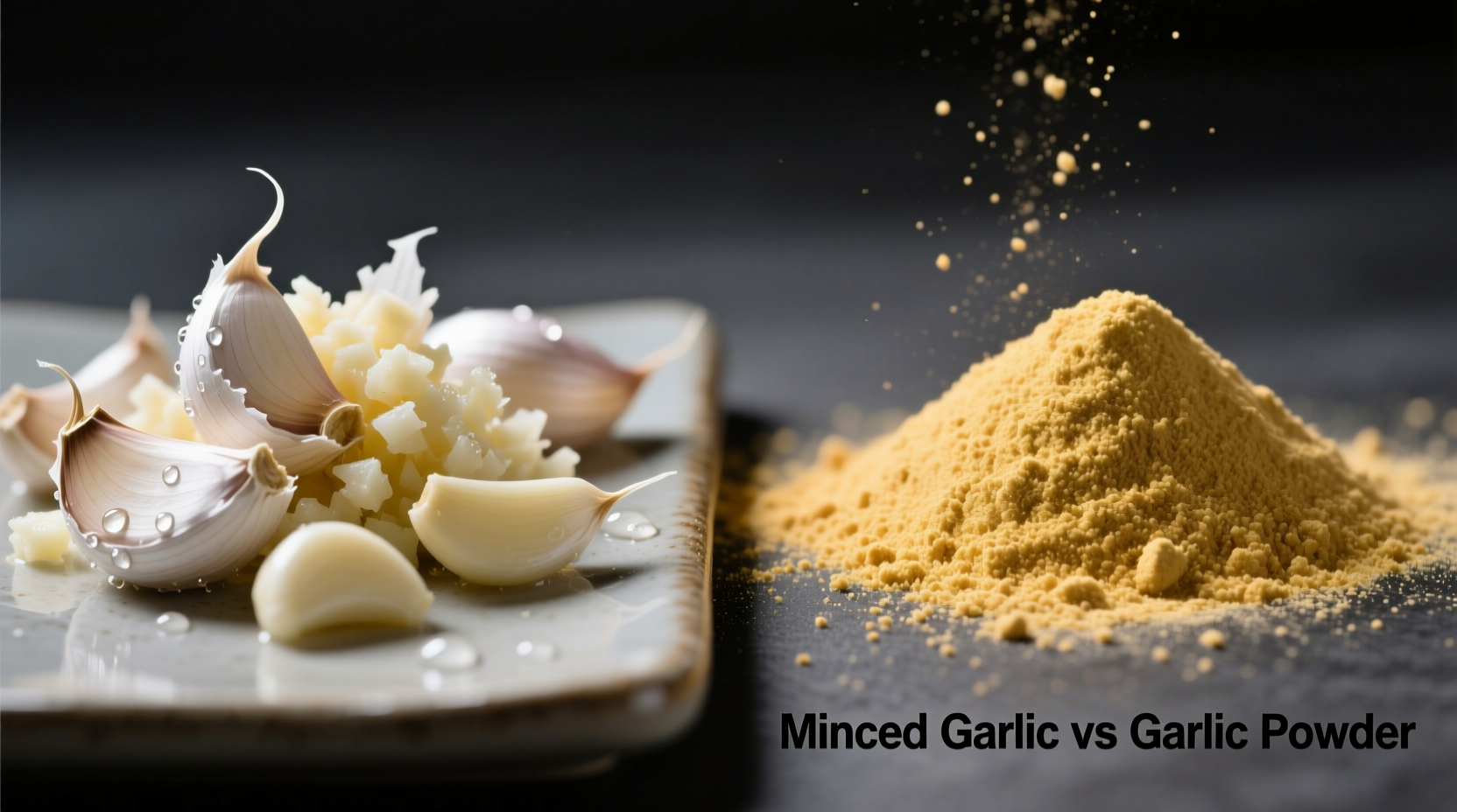 minced garlic vs garlic powder