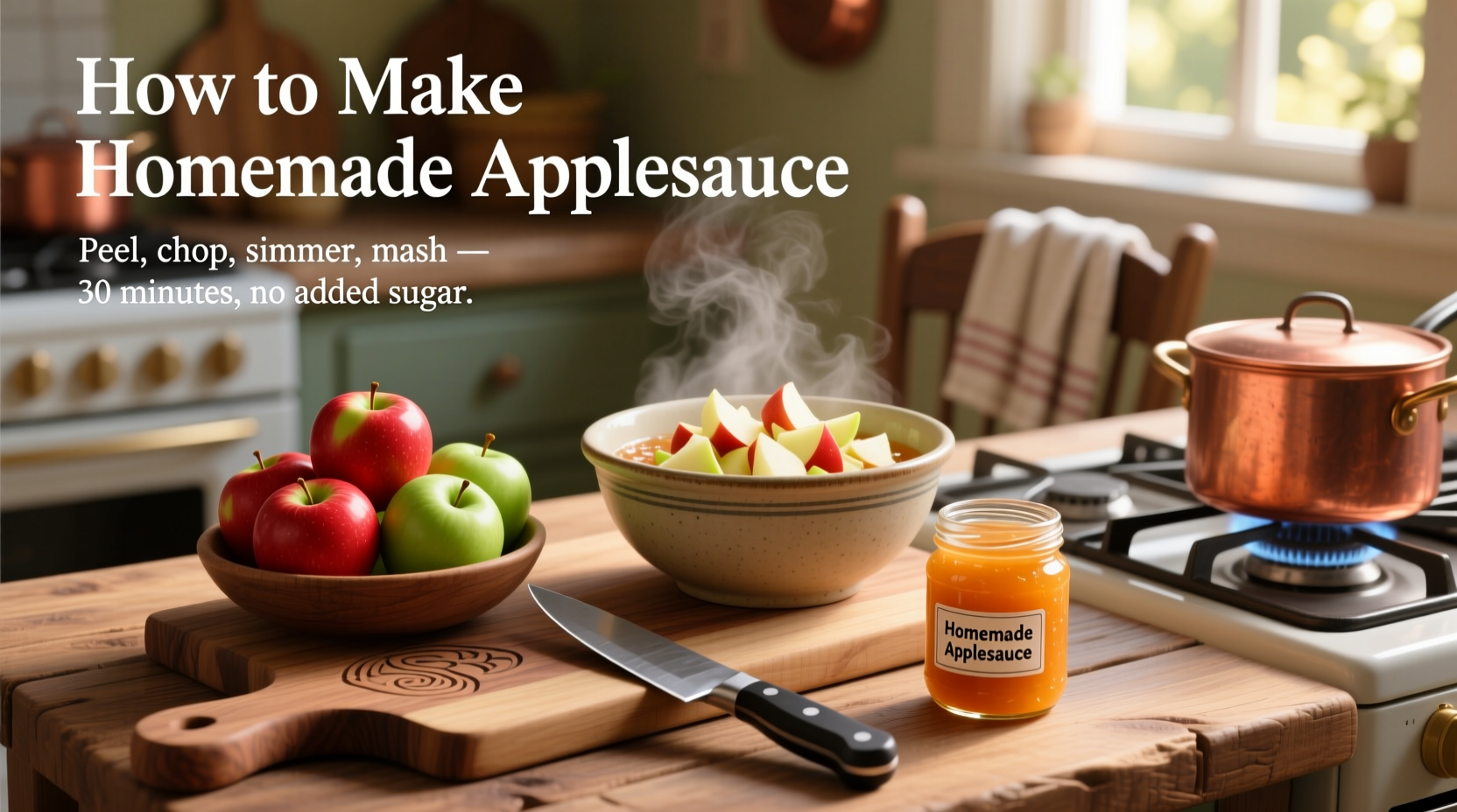 how to make homemade applesauce