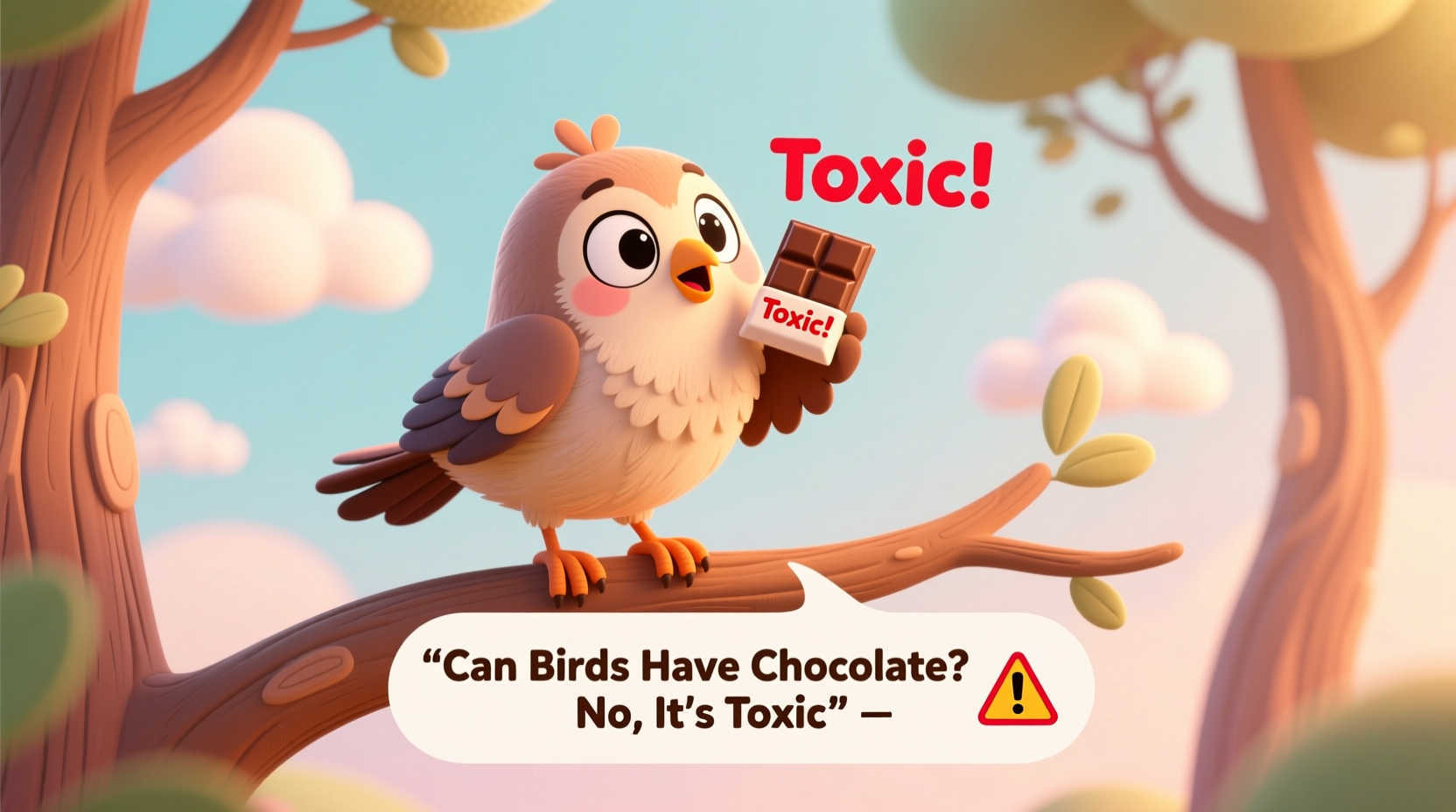can birds have chocolate