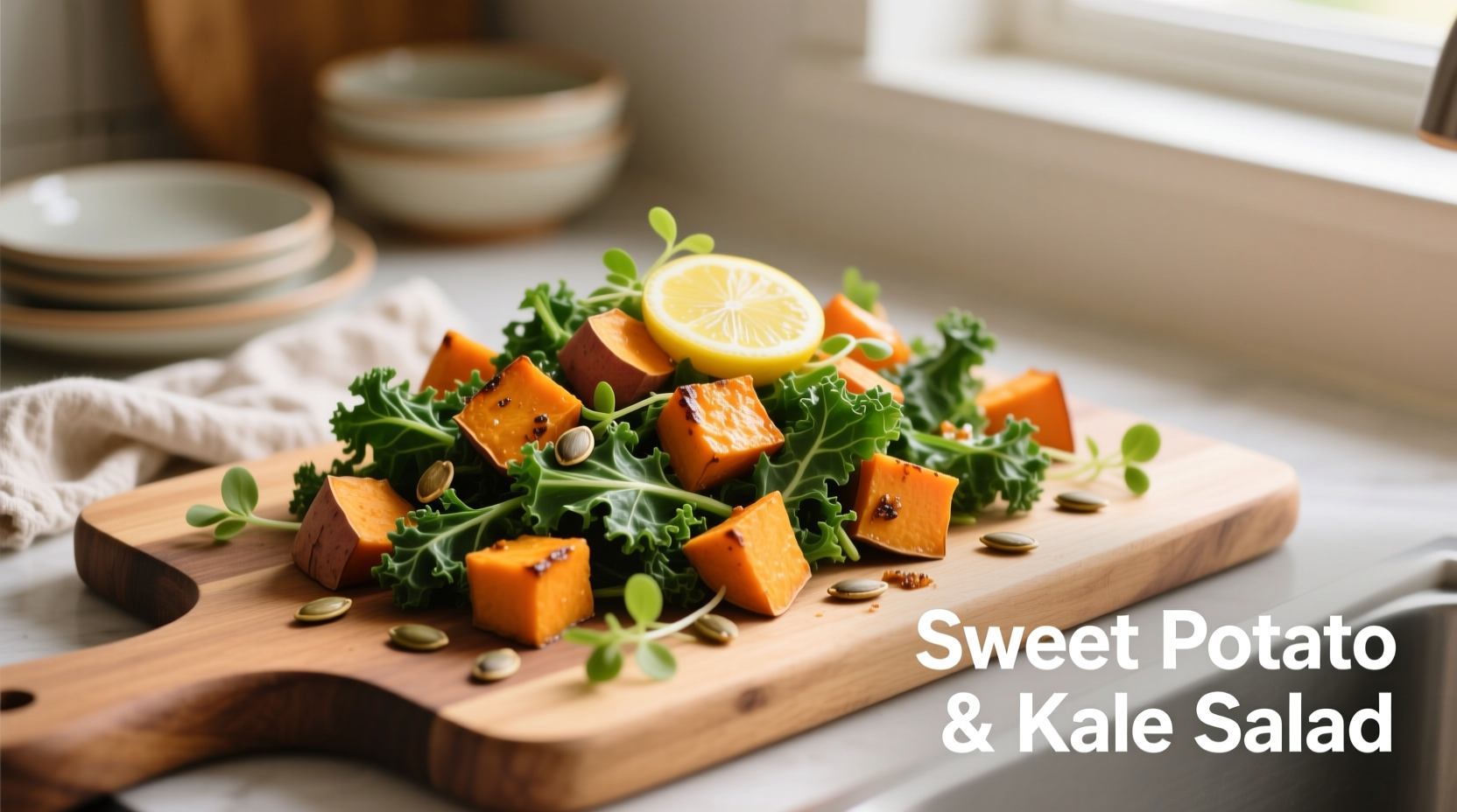 sweet potato salad kale