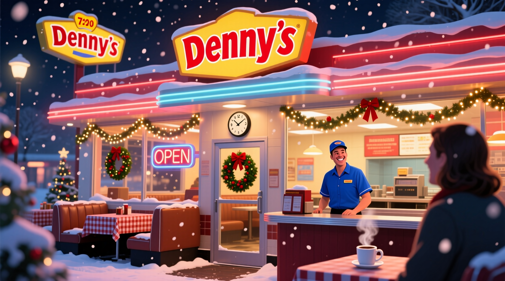is dennys open on christmas day 2024