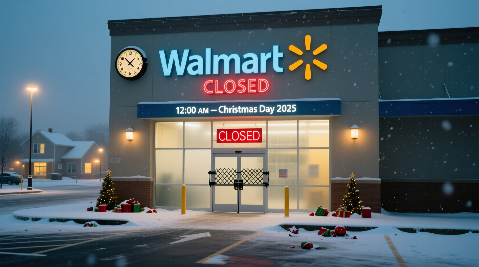 when does walmart open on christmas