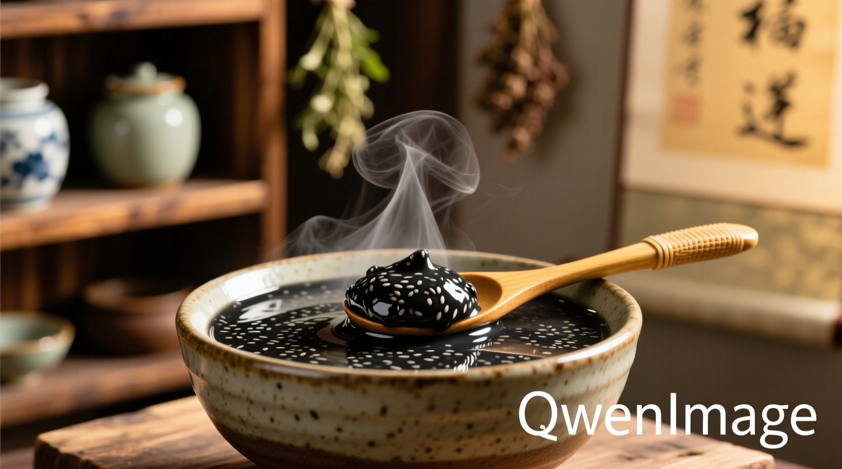 black sesame seeds paste