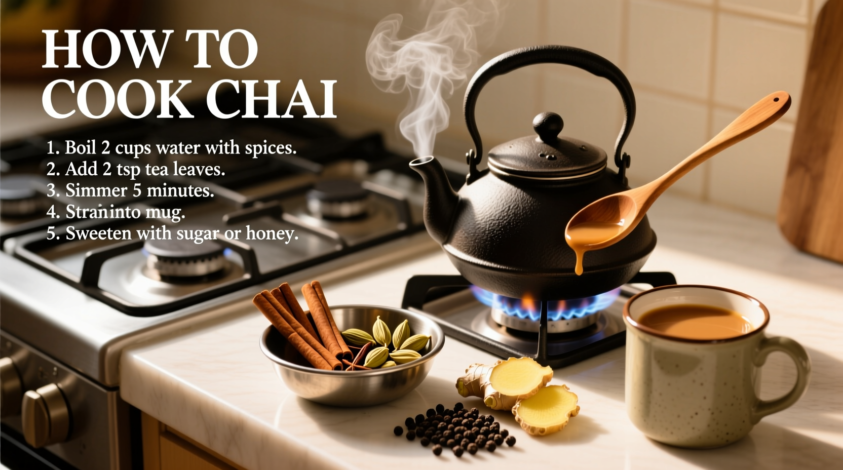 how to cook chai