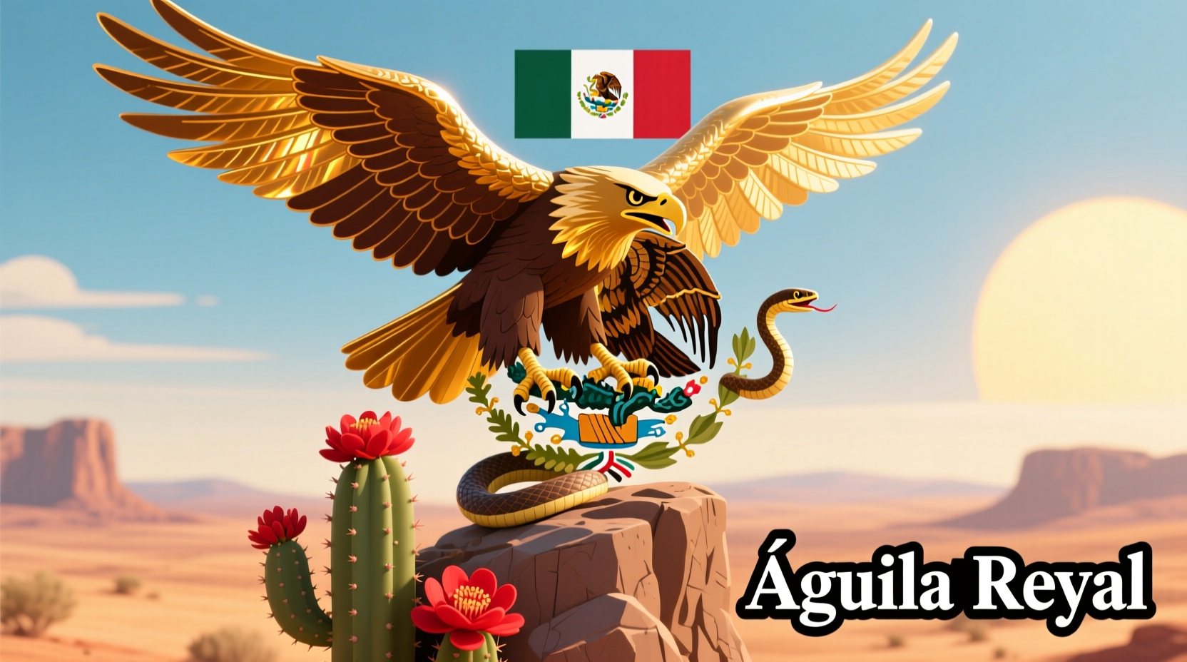 what bird is on mexican flag