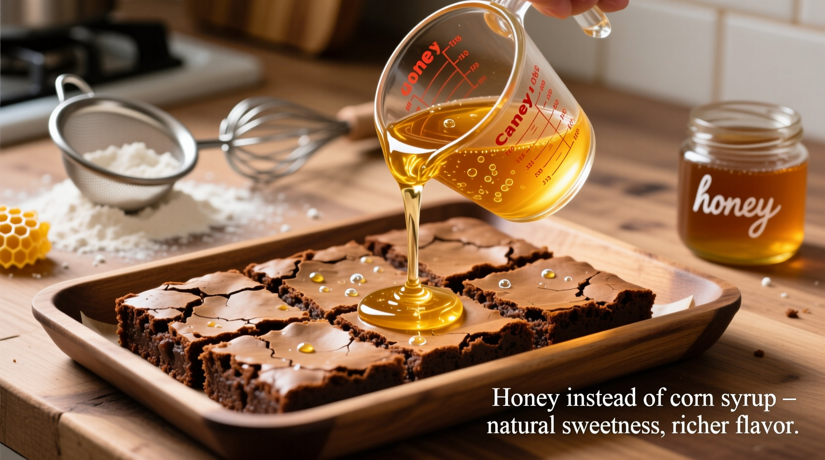 substitute honey for corn syrup