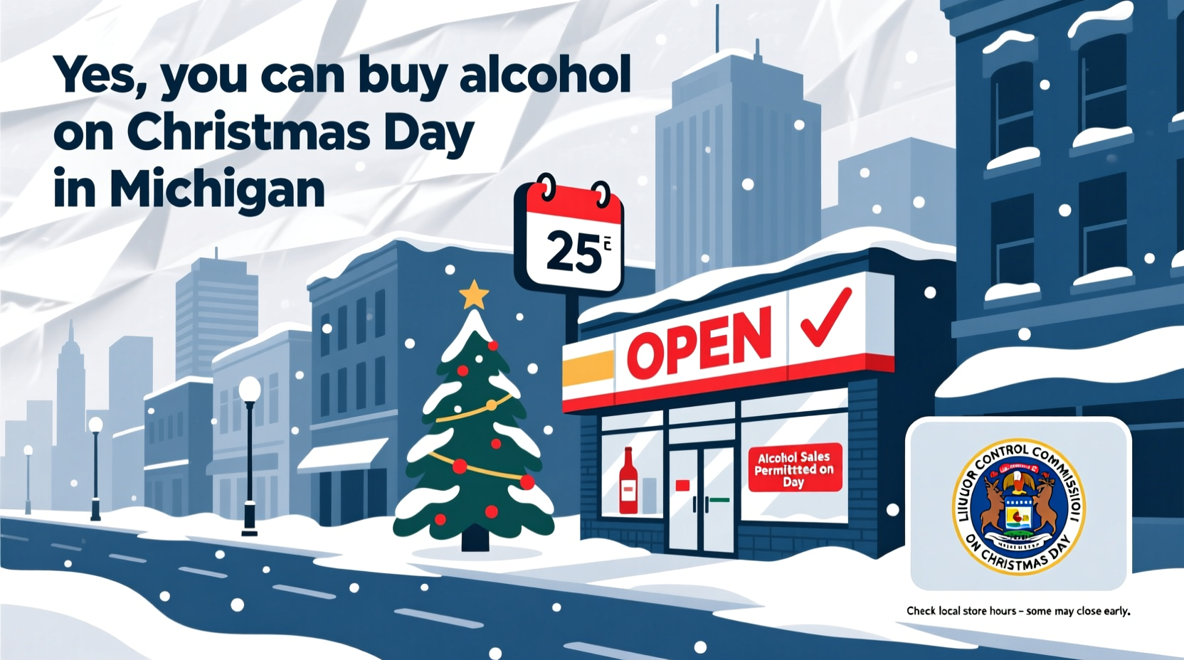can you buy alcohol on christmas day in michigan