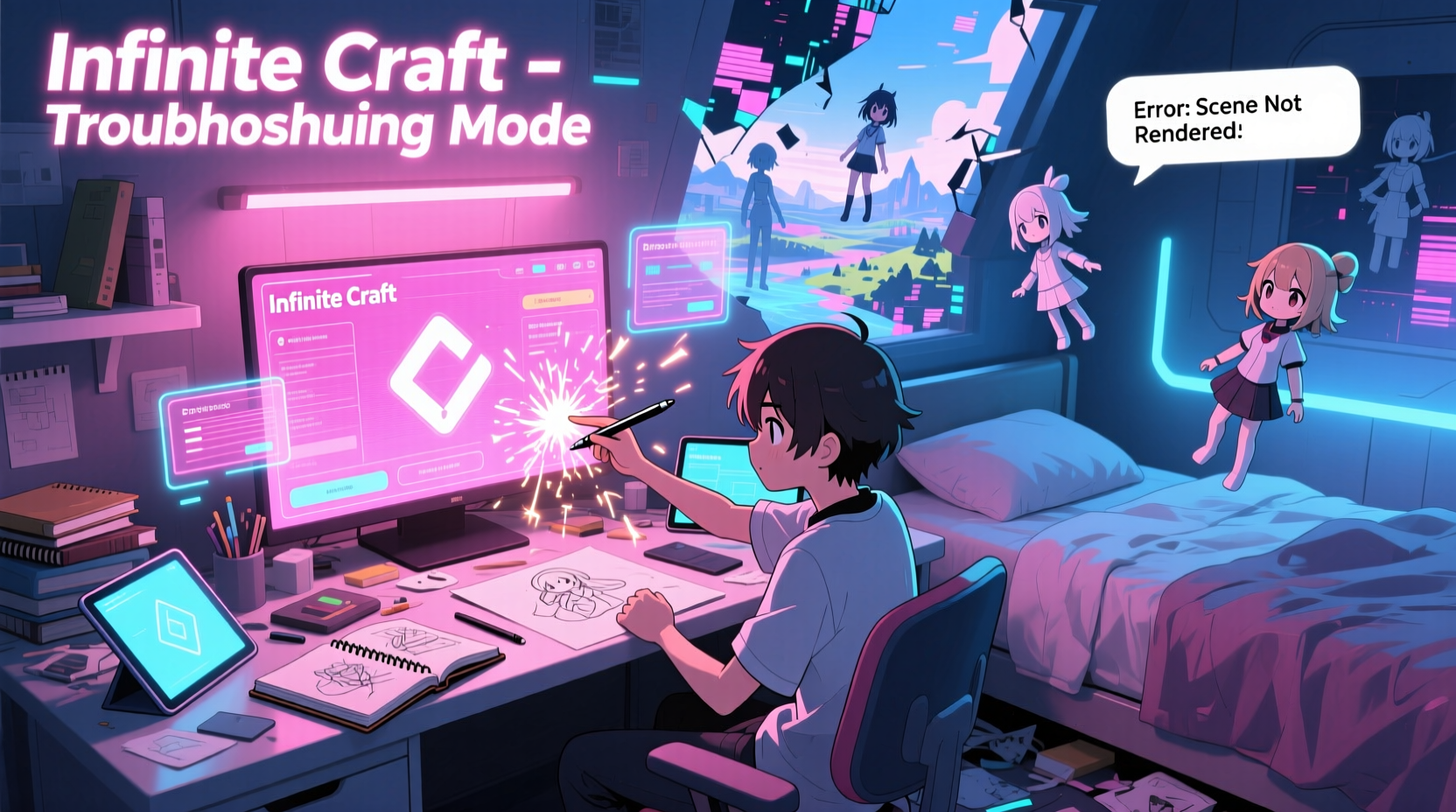 Anime creation troubleshooting in Infinite Craft