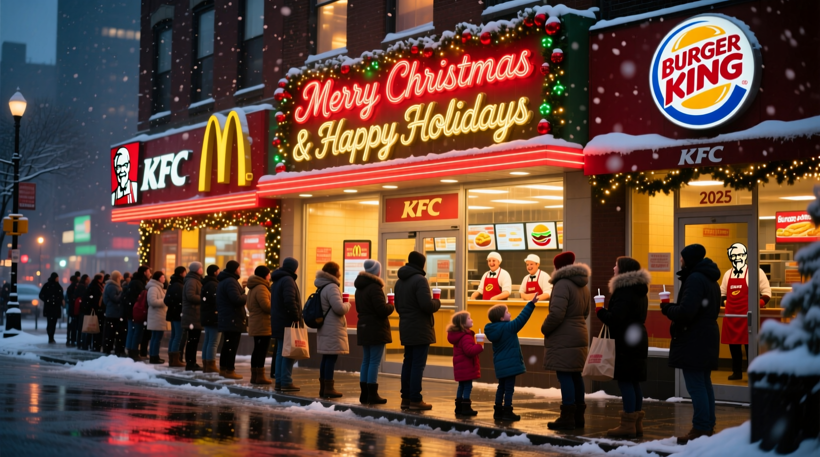 what fast food is open on christmas open now