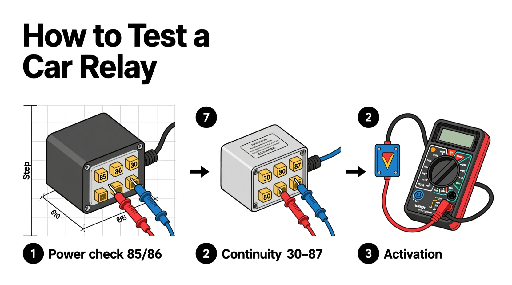 how do you test a car relay