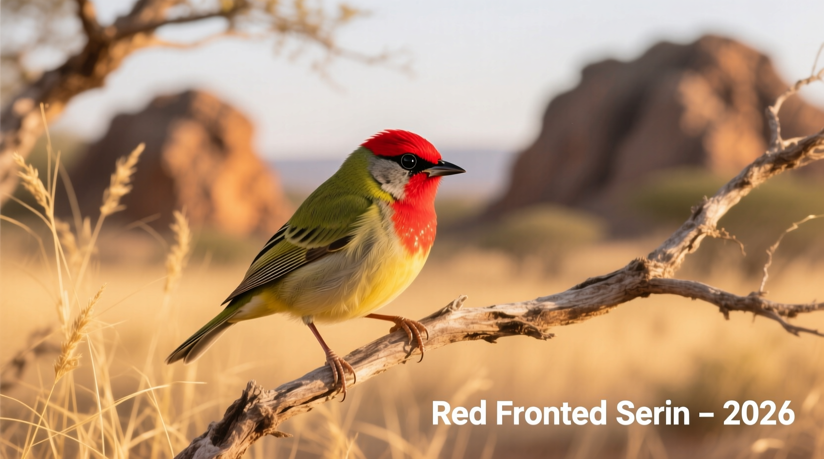 Red Fronted Serin: Vibrant Red Markings (2026)