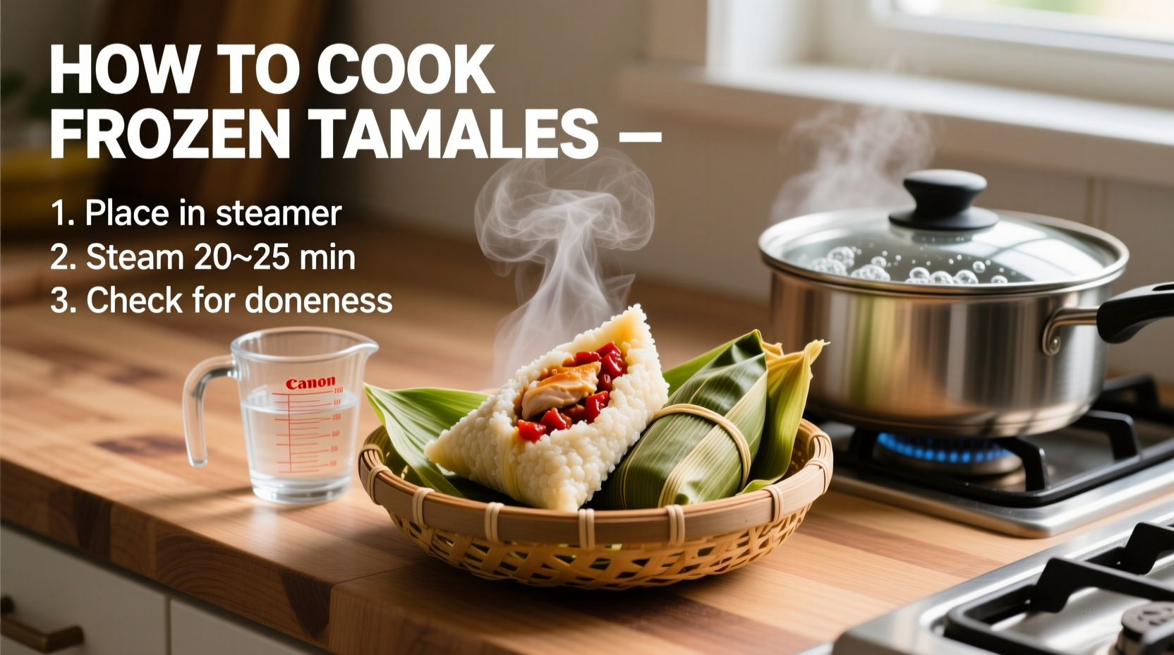 how to cook frozen tamales