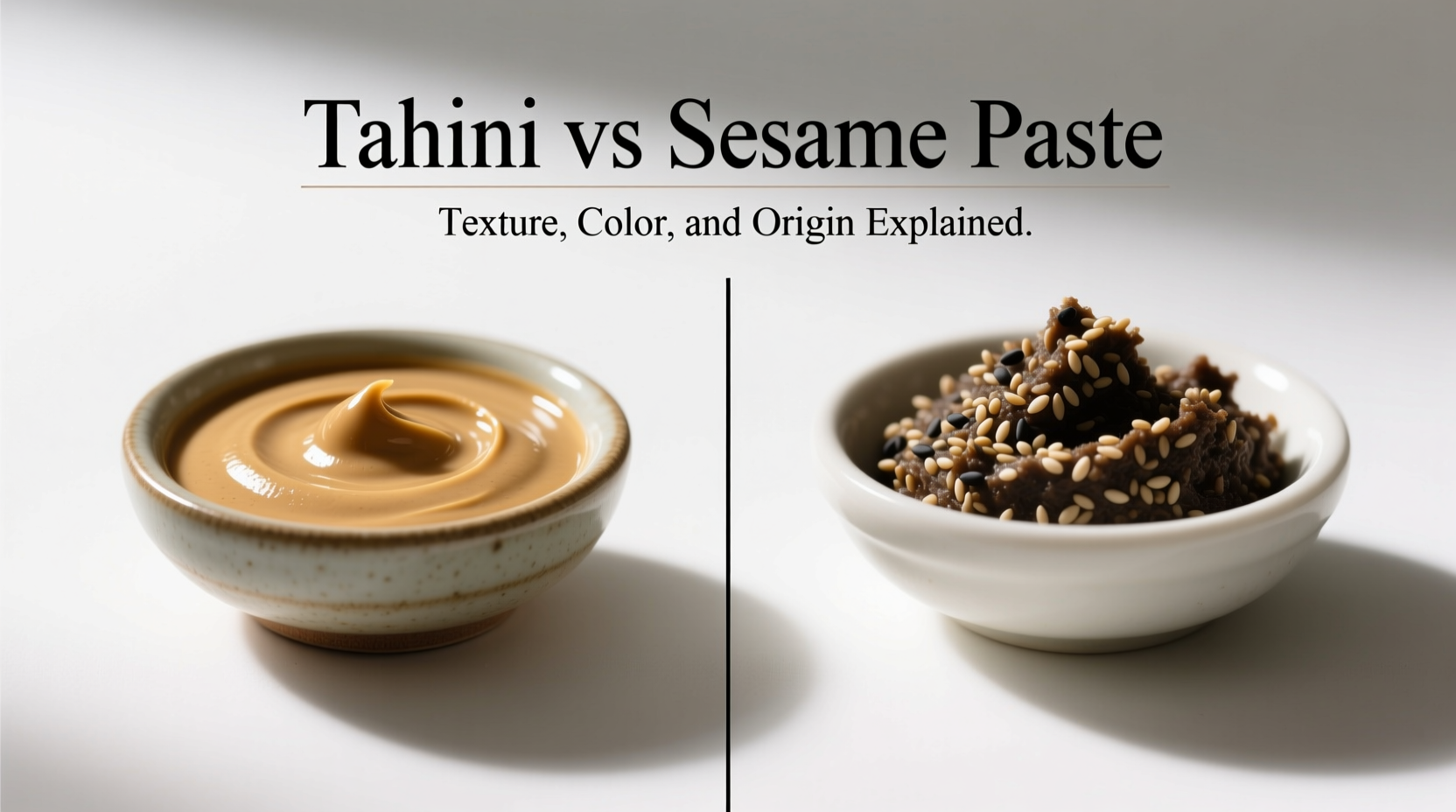 tahini vs sesame paste