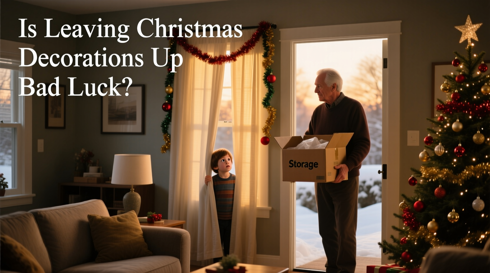 is it bad luck to leave christmas decorations up