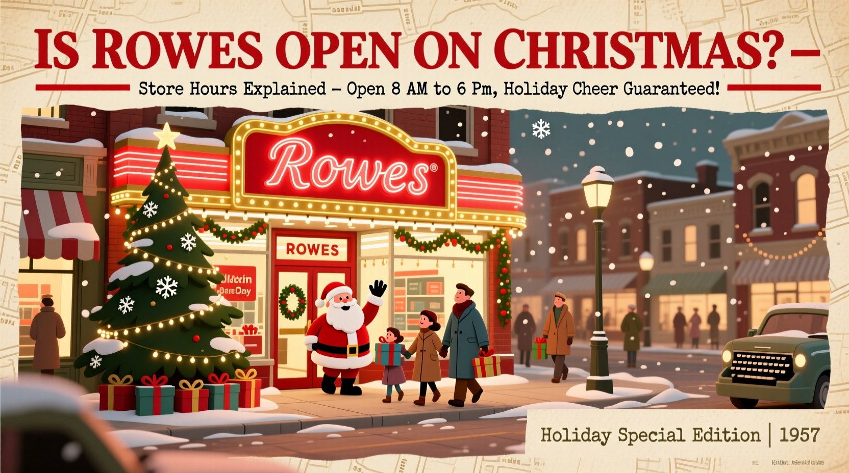 is rowes open on christmas