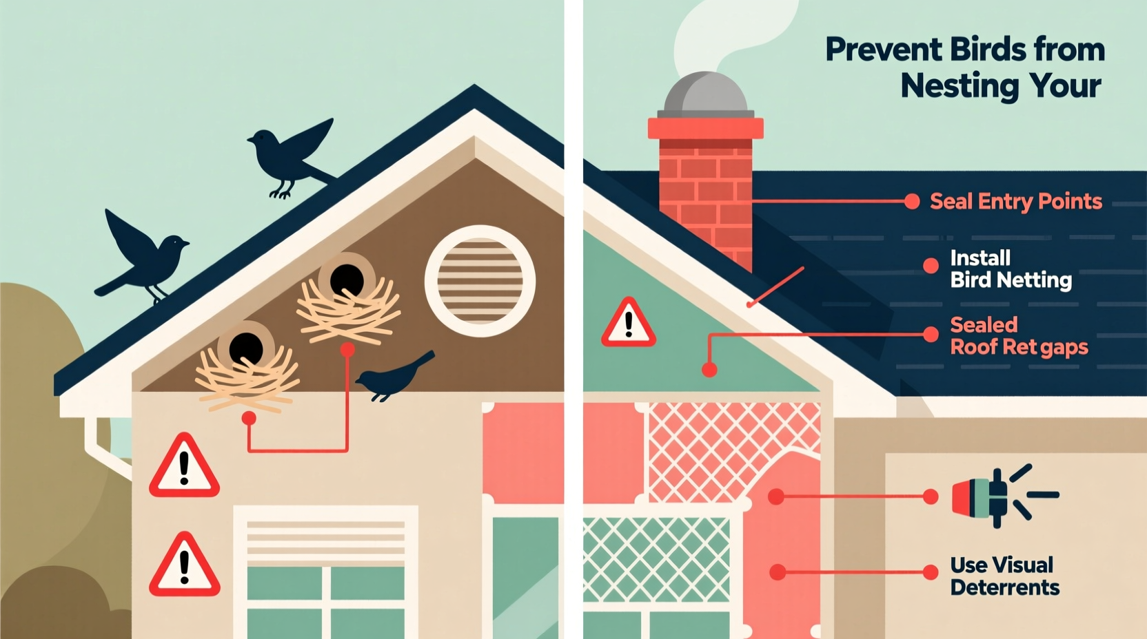 how to prevent birds from nesting