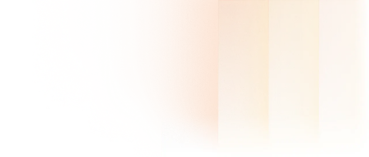 Layered warm panels illustrating three connected layers of trust